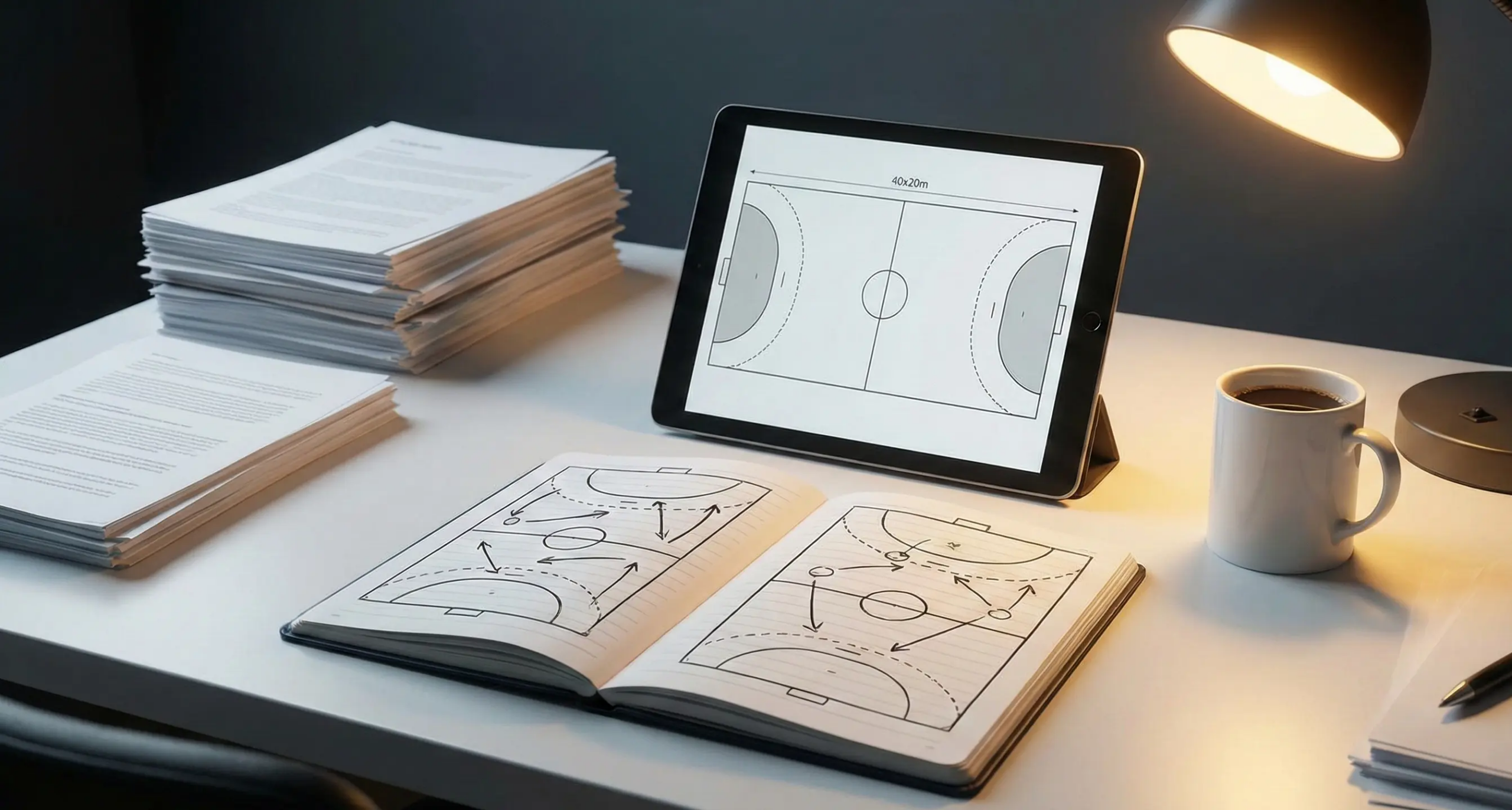 Moderne Handball-Arena mit Zuschauern während eines EM-Spiels